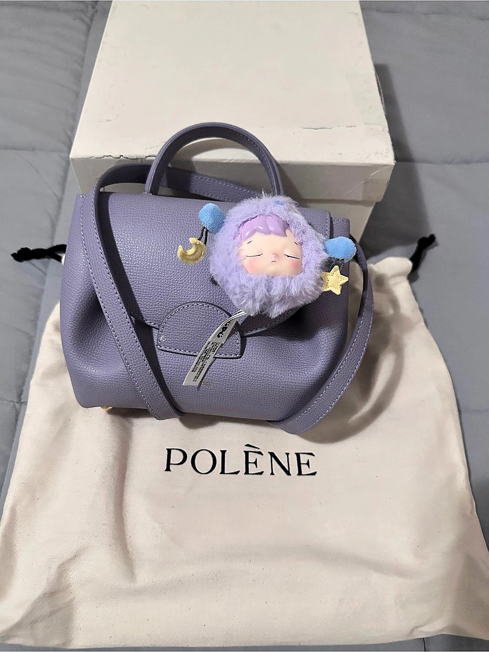 Polène Numéro Un Nano Purple Shoulder Bag